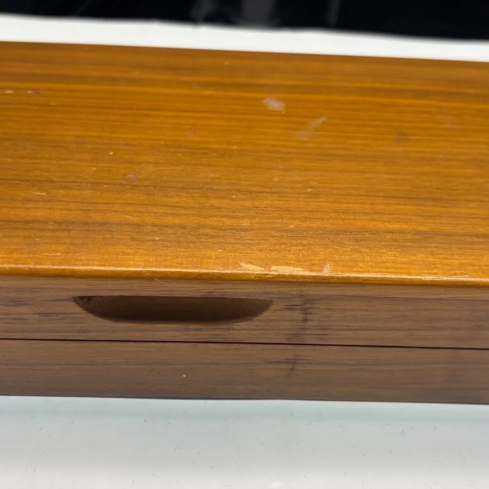 RARE Vintage GERBER LEGENDARY BLADES CARVING SET Solid Walnut Case MADE IN USA